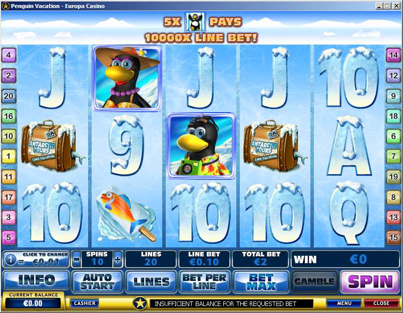 Penguin Vacation Online Slot Machine