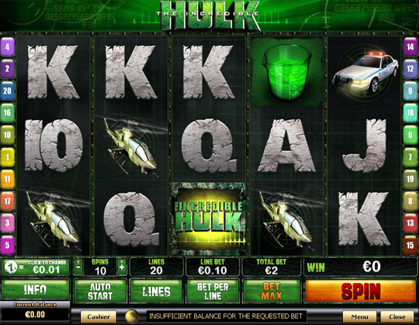 New Playtech Slots - The Incredible Hulk