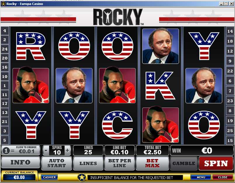 Rocky Online Slot Machine